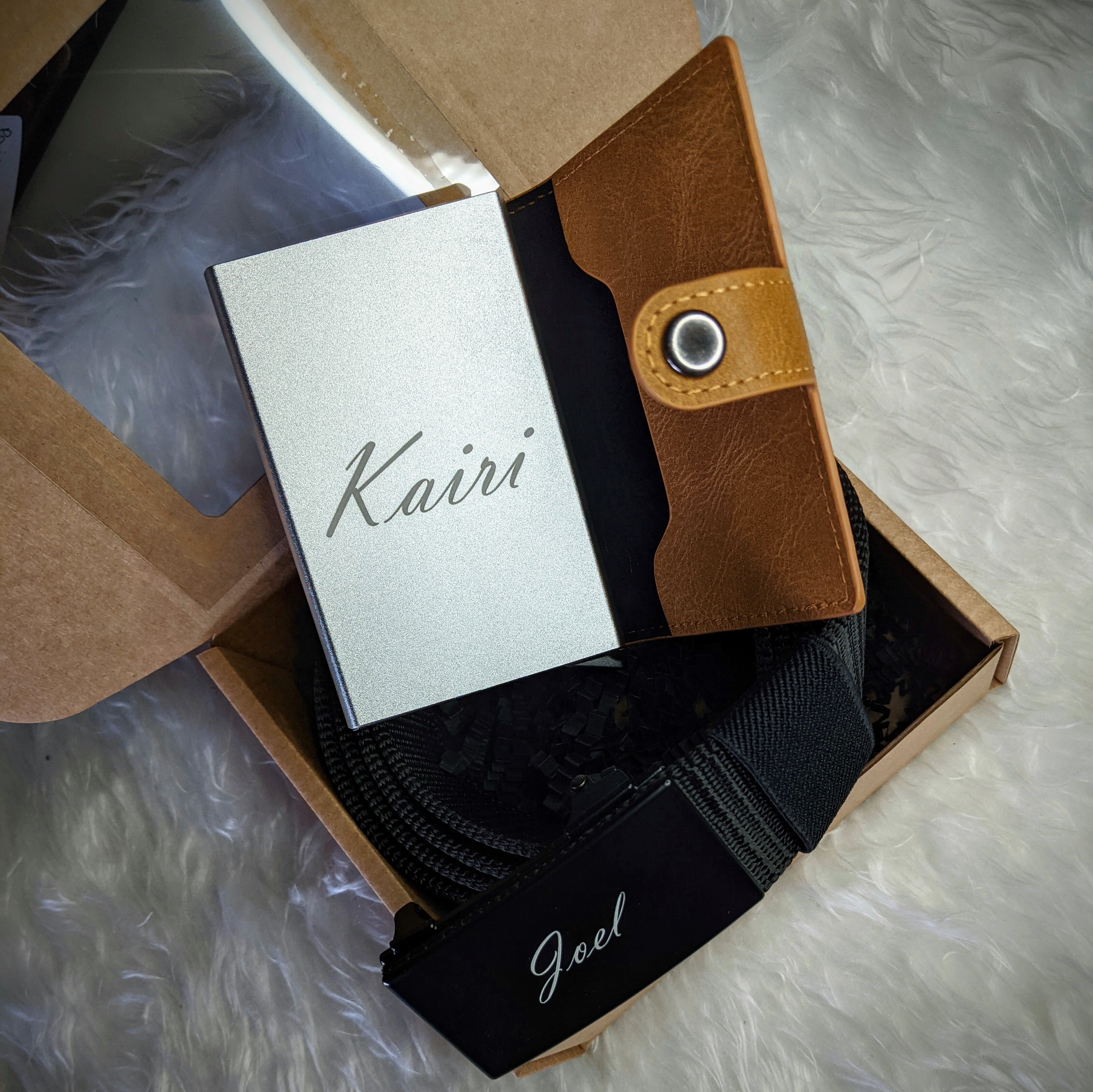 Graveeringuga Rahakott/ Kaarditasku RFID-Kaitsega